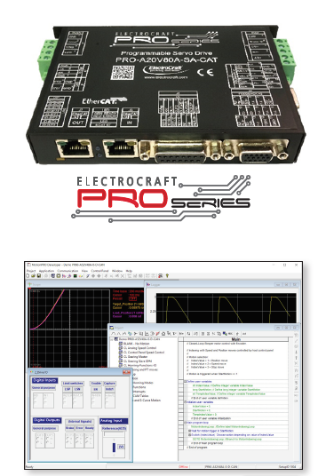 Figure 3. ElectroCraft's PRO series features a fully programmable motion controller and integral networking. Source: ElectroCraft